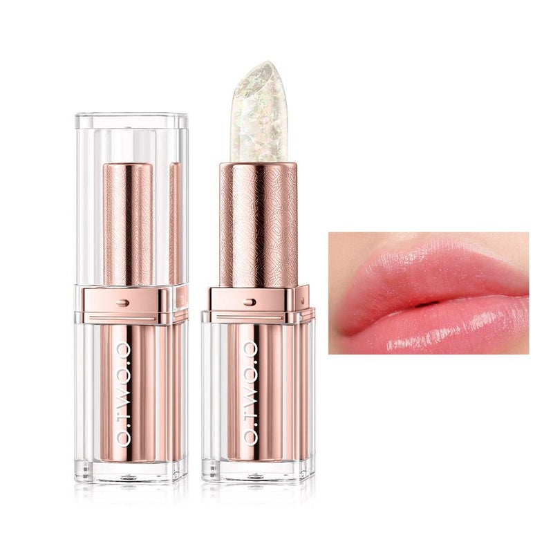 O.TWO.O 3-in-1 Gold Foil Temperature-Sensitive Color-Changing Lipstick - Temperature-sensitive, lightweight, and moisturizing lip care. Contains Vitamin E and macadamia oil for a long-lasting, non-sticky, glossy finish.